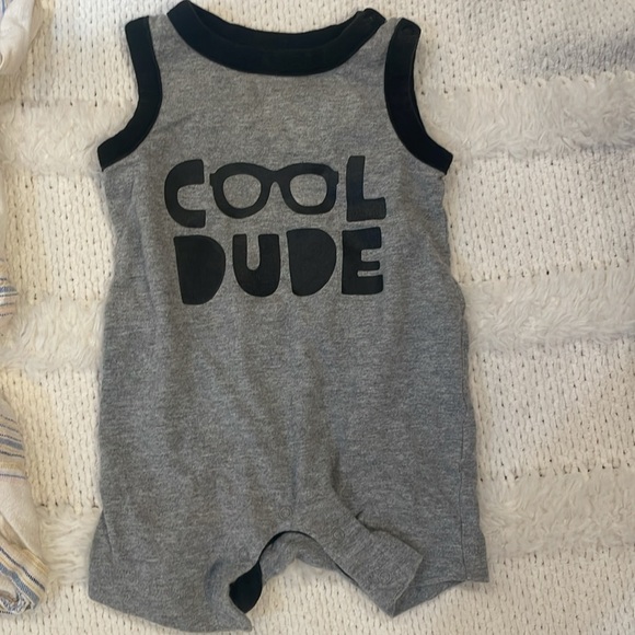 Bundle wonder nation matching outfit jersey top cool dude romper baby boy 0-3M - Picture 13 of 16